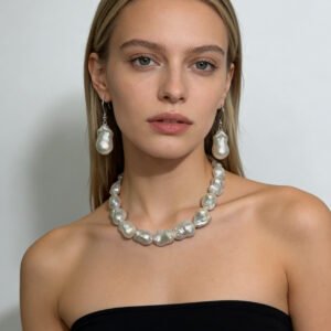 100% natural freshwater baroque pearls with exceptional aurora luster(P002)