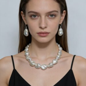 100% natural freshwater baroque pearls with exceptional aurora luster(P003)