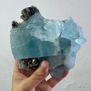 Premium Natural Aquamarine Specimen with Muscovite Museum-Quality Collector's Grade