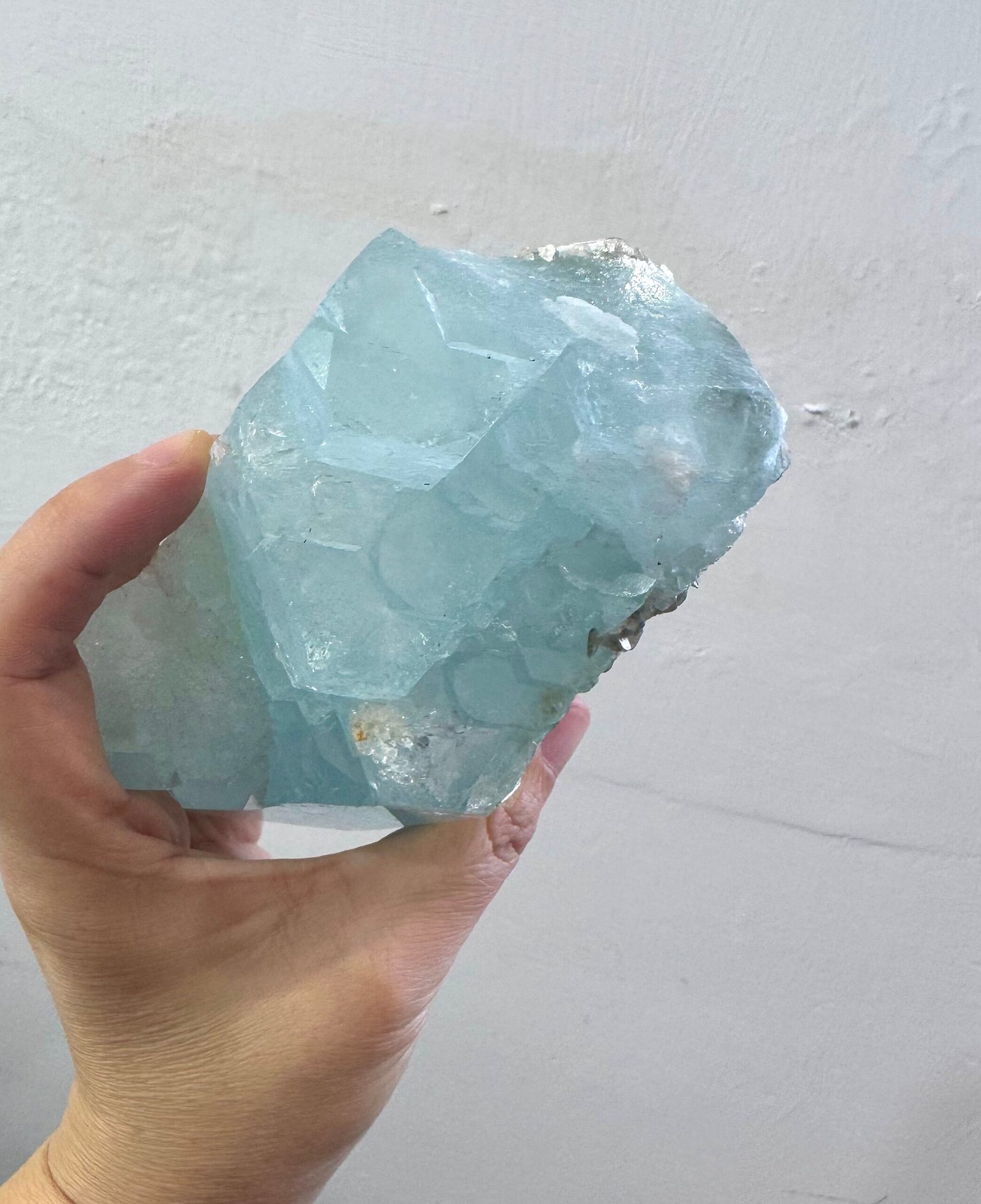 Pakistan Narga Mine Aquamarine with Muscovite | 1005.8g Collector-Grade Natural Sky Blue Crystal Specimen - 图片 7
