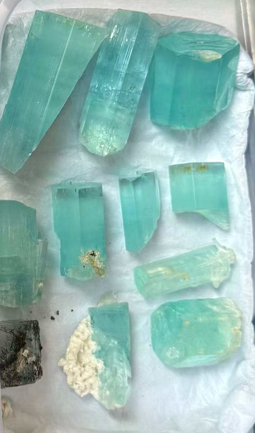 Museum-Grade Aquamarine Crystals (989grams) (ON SALE)